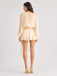 Women's Sweet Lotus Leaf Dress