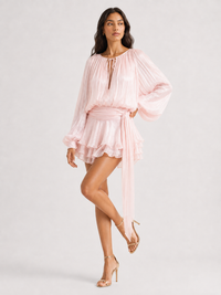 Women's Sweet Lotus Leaf Dress