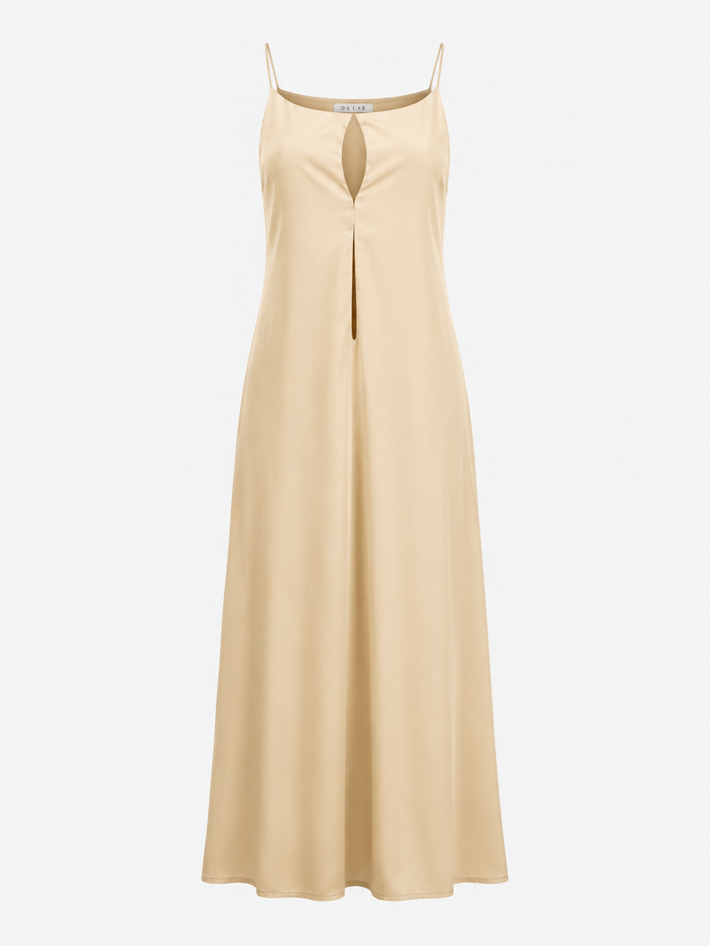 Women's Satin Suspender Skirt Backless Long Dress