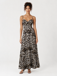 Elegant Stylish Sexy Leopard Print Suspender Dress