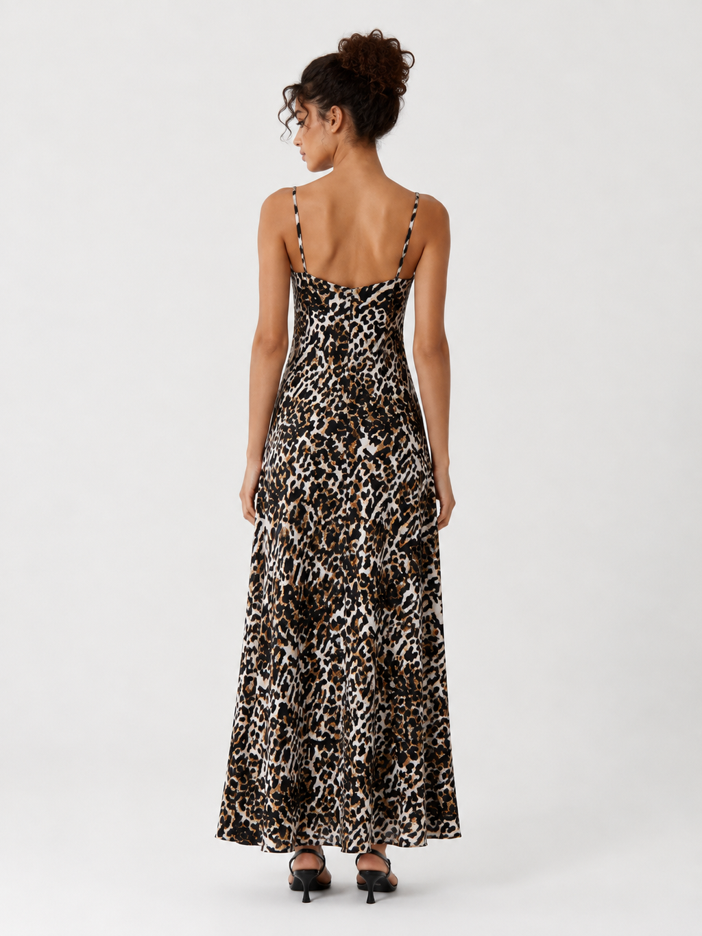 Elegant Stylish Sexy Leopard Print Suspender Dress