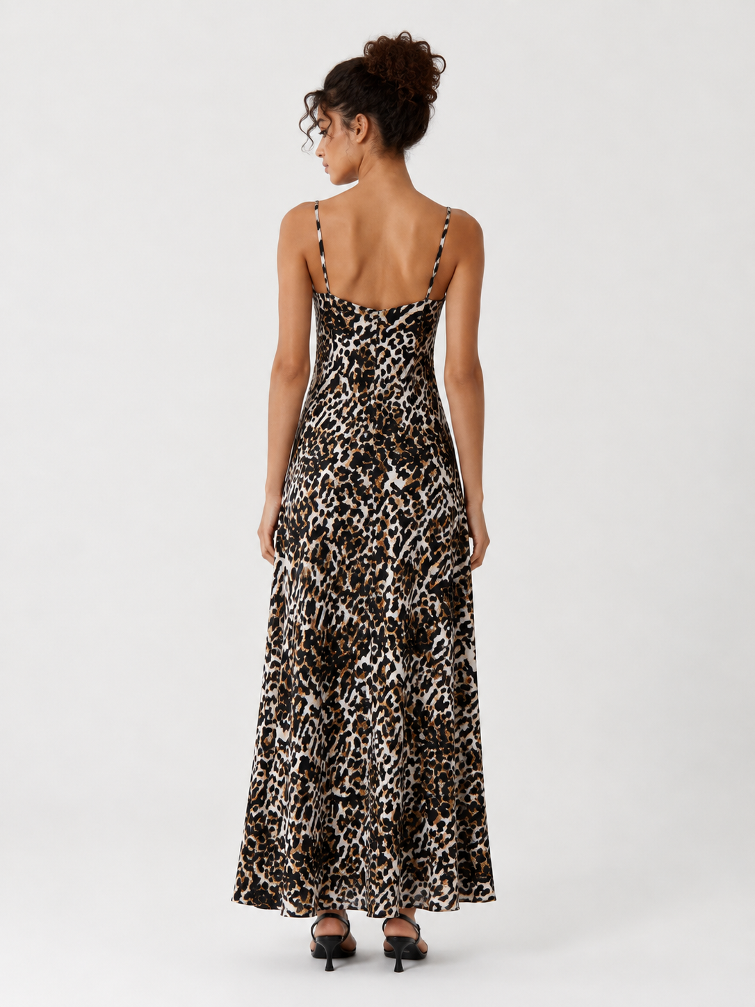 Elegant Stylish Sexy Leopard Print Suspender Dress