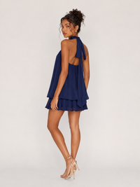 New-design Asymmetric Halter-neck Spicy-girl Dress For Women