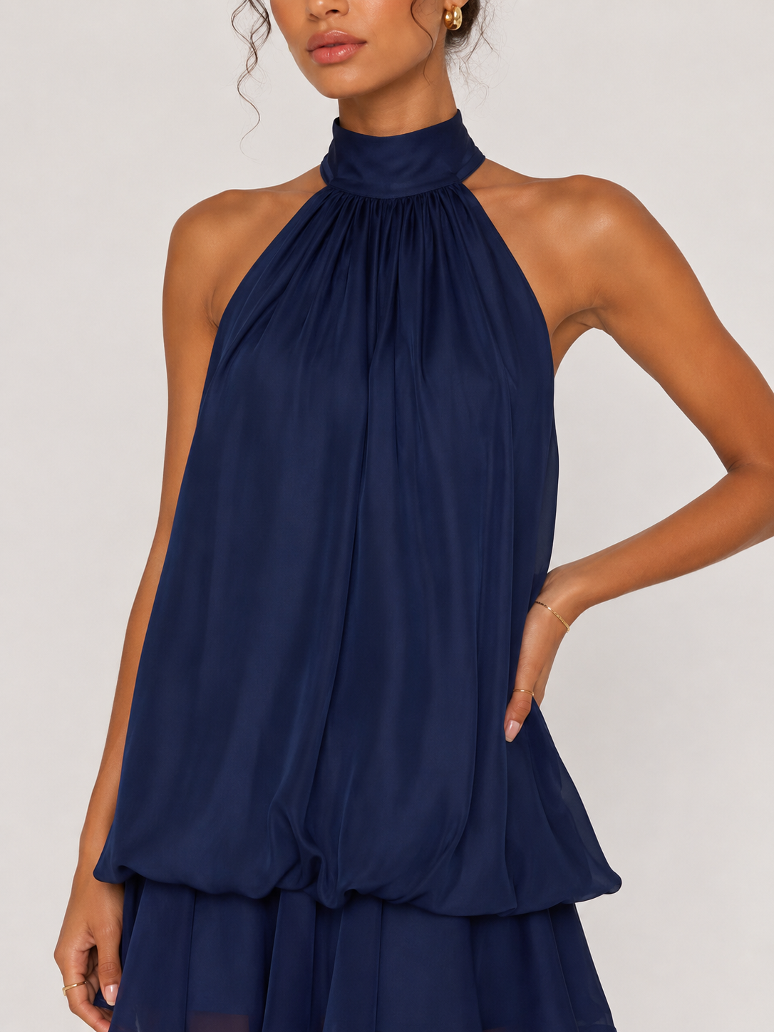 New-design Asymmetric Halter-neck Spicy-girl Dress For Women