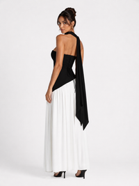 Irregular Tube Top Tied Dress Women