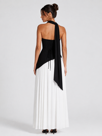Irregular Tube Top Tied Dress Women