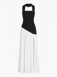 Irregular Tube Top Tied Dress Women