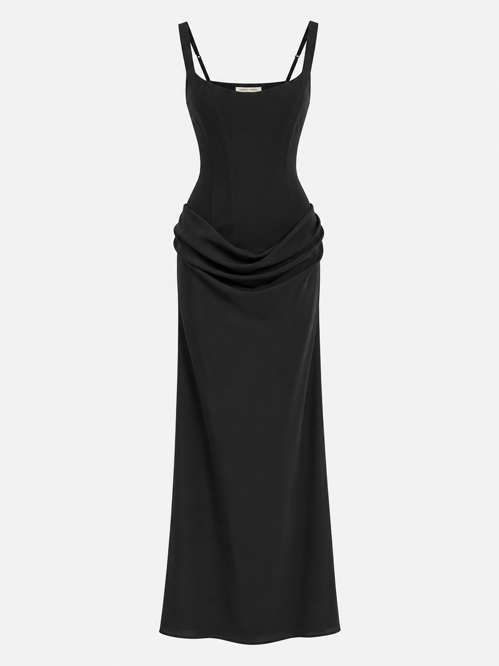 Women's Strapless Sleeveless Sheath Maxi Dress