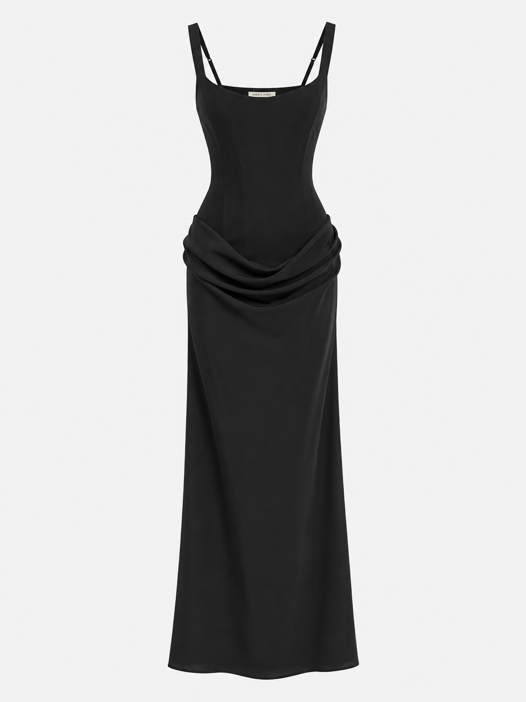 Women's Strapless Sleeveless Sheath Maxi Dress