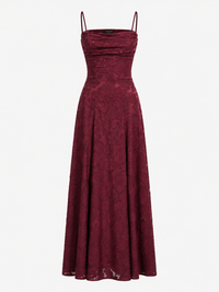 Slim-fit Sling Backless Lace Up Design Dress
