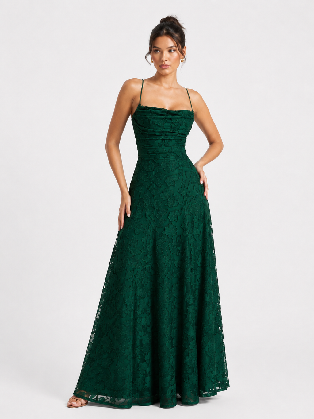 Slim-fit Sling Backless Lace Up Design Dress