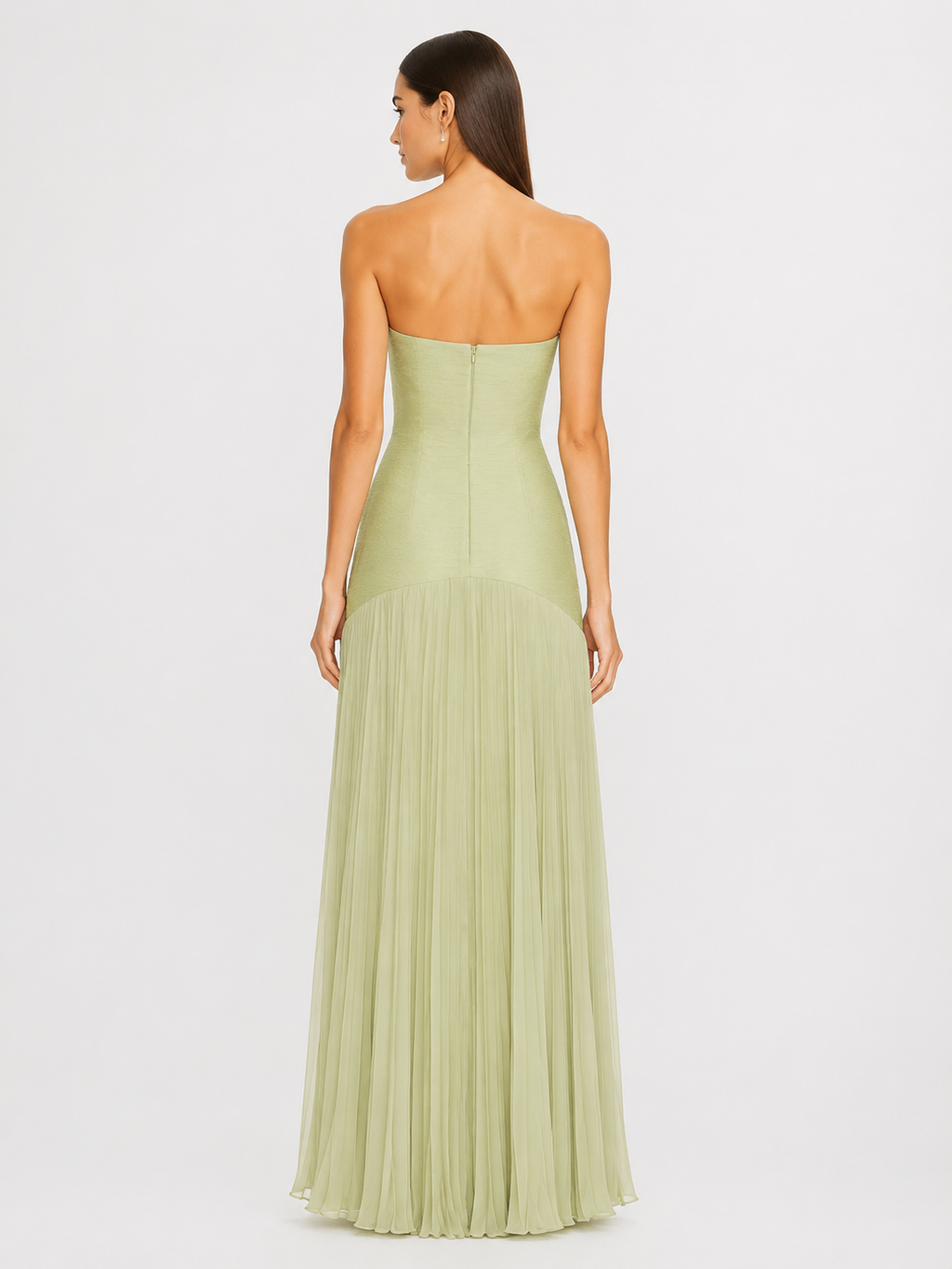 Casual Rib Fabric Tube Top Dress