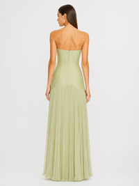 Casual Rib Fabric Tube Top Dress
