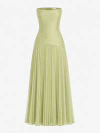 Casual Rib Fabric Tube Top Dress