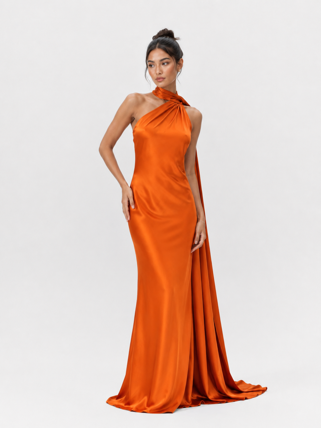 Elegant Satin Ribbon Sling Party Sleeveless Dress