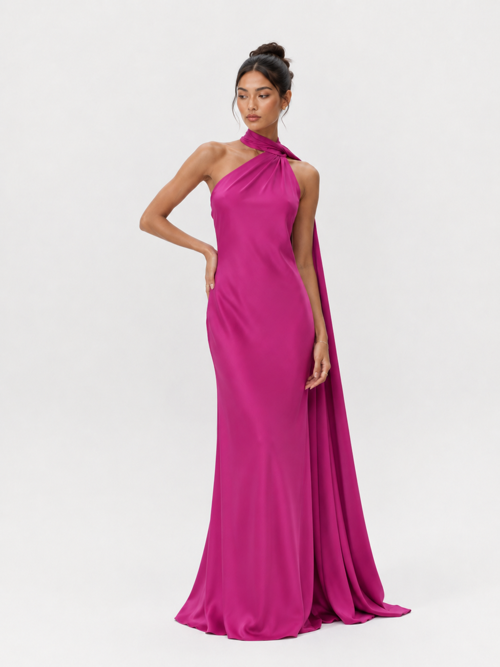 Elegant Satin Ribbon Sling Party Sleeveless Dress