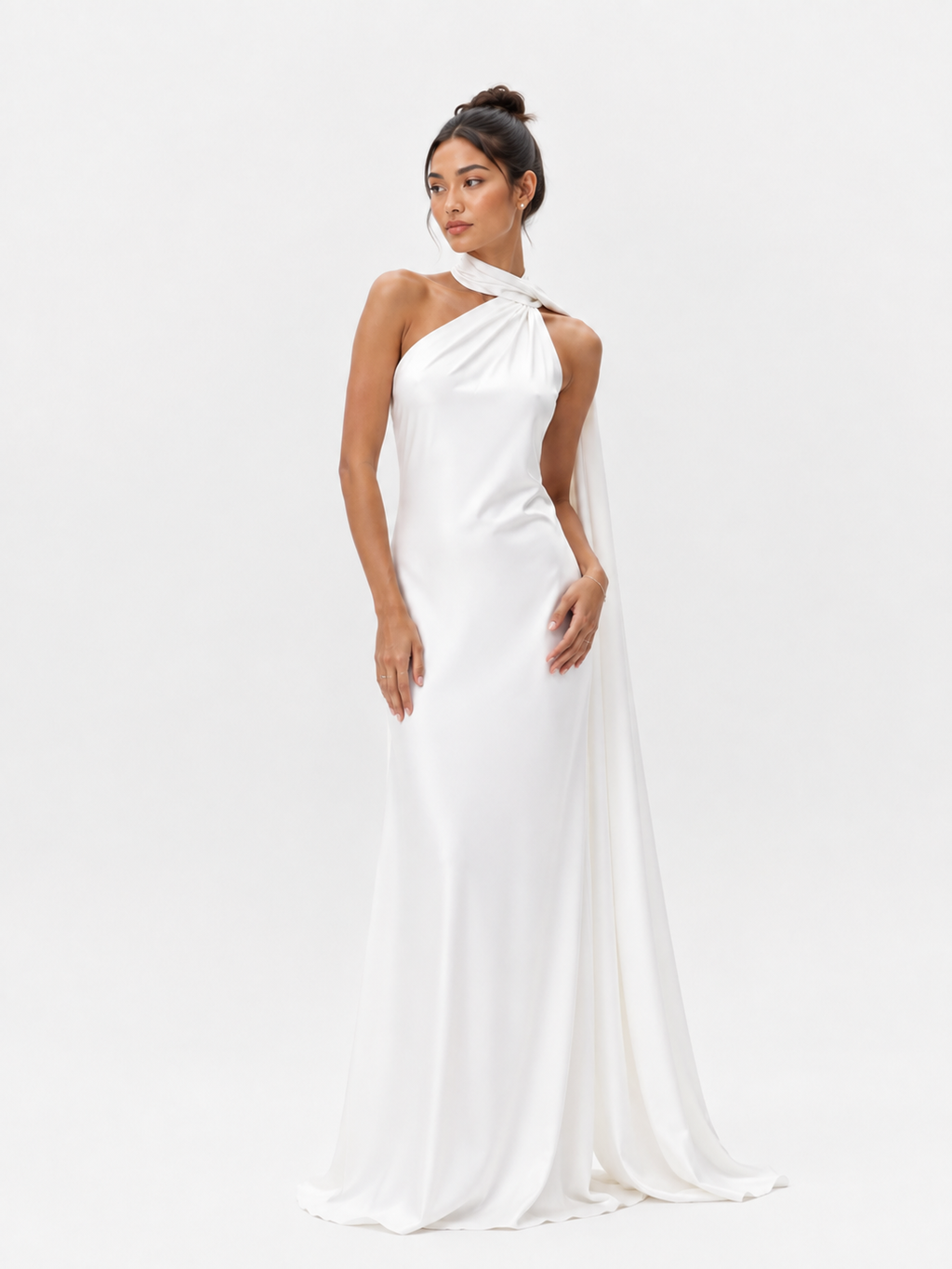 Elegant Satin Ribbon Sling Party Sleeveless Dress