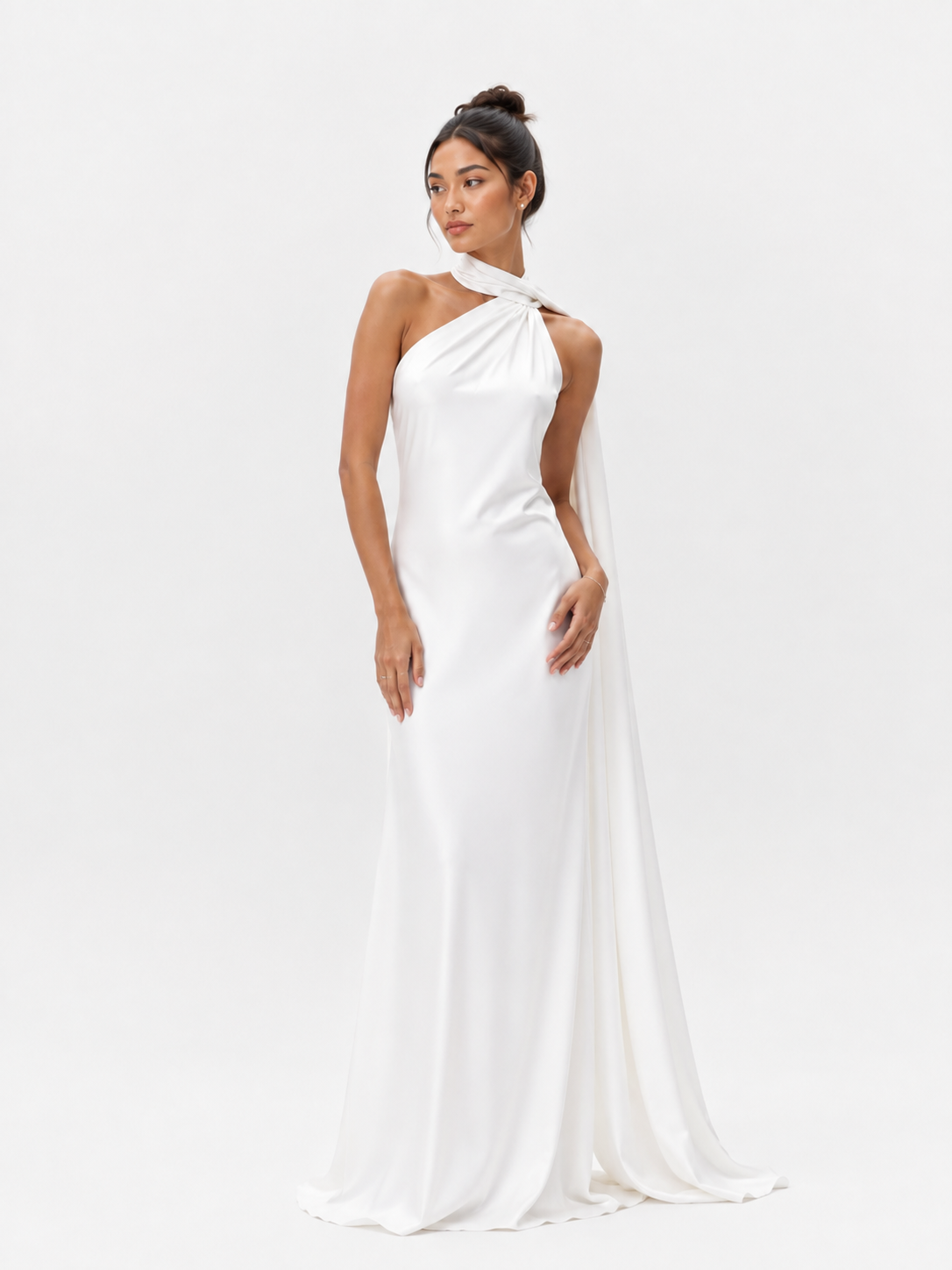 Elegant Satin Ribbon Sling Party Sleeveless Dress