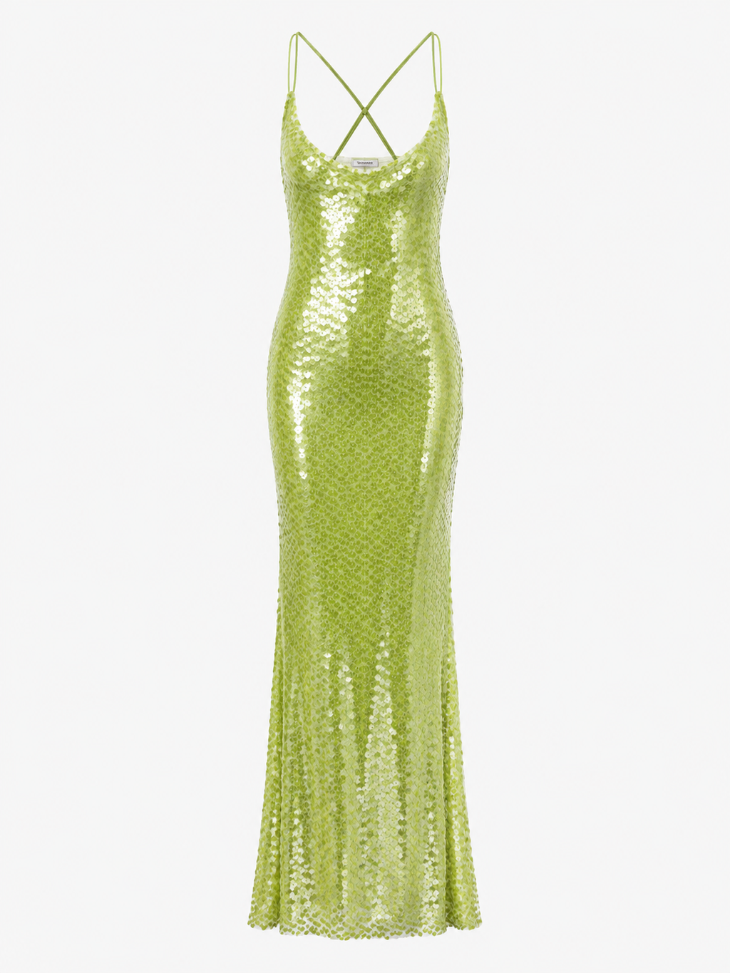 Sling Slim-fit Sequined Backless Long Dress Skirt Sexy Pure Desire