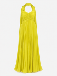 European And American Women's Clothing Pure Color Tube-top Pleated Dress Sleeveless