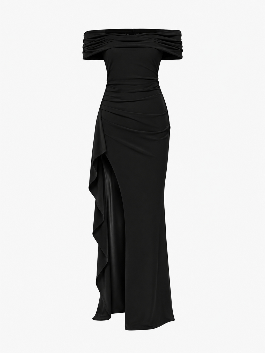 Women's Fashion Temperament Solid Color Slim Sleeveless Split Dresses