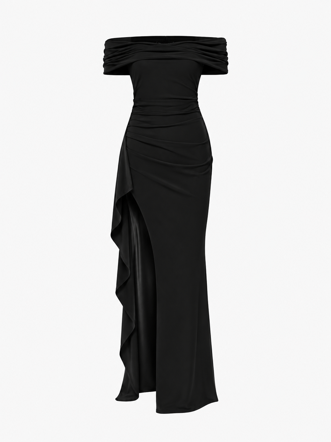 Women's Fashion Temperament Solid Color Slim Sleeveless Split Dresses