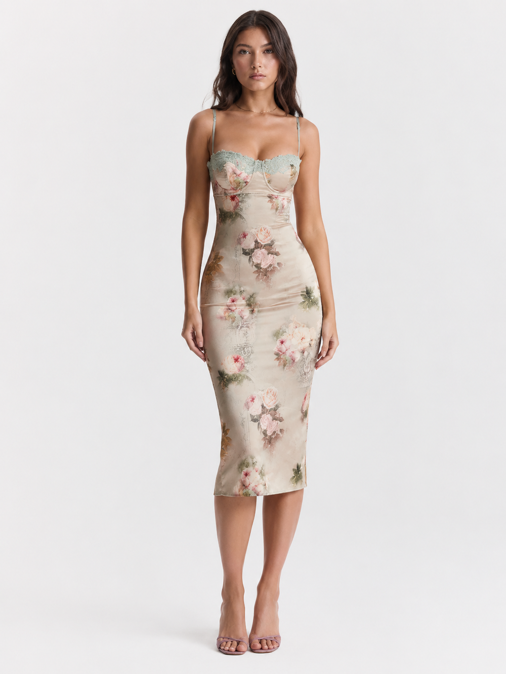 New Sexy Lace Sling Backless Sheath Dress
