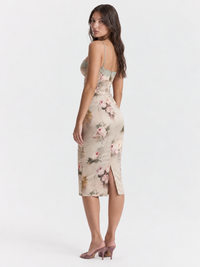 New Sexy Lace Sling Backless Sheath Dress
