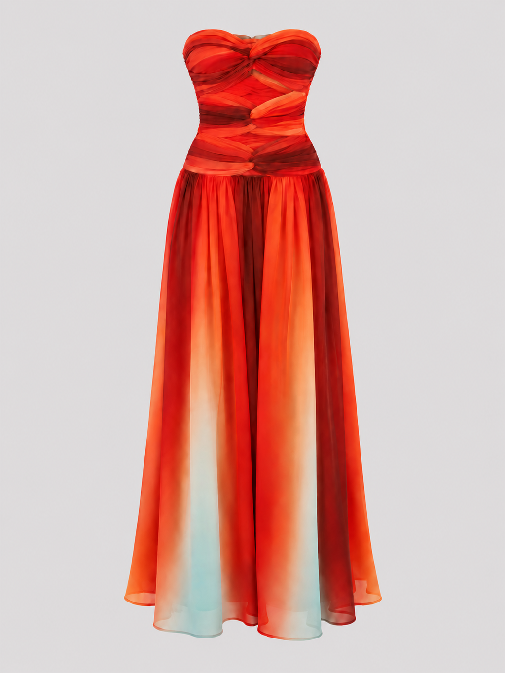 Seamless Pleated Sleeveless High Waisted Dress