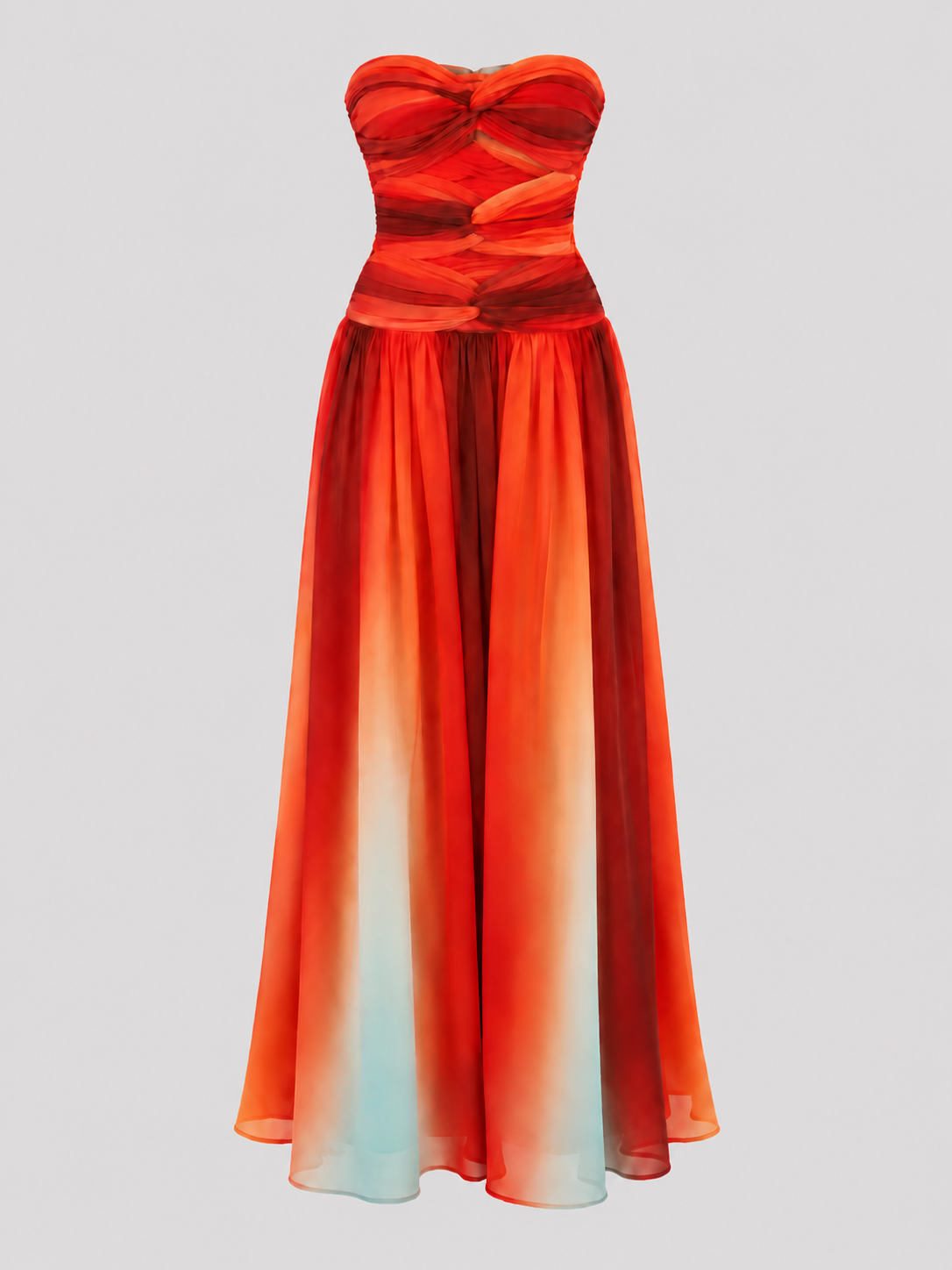 Seamless Pleated Sleeveless High Waisted Dress
