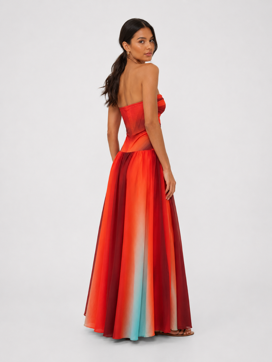 Seamless Pleated Sleeveless High Waisted Dress