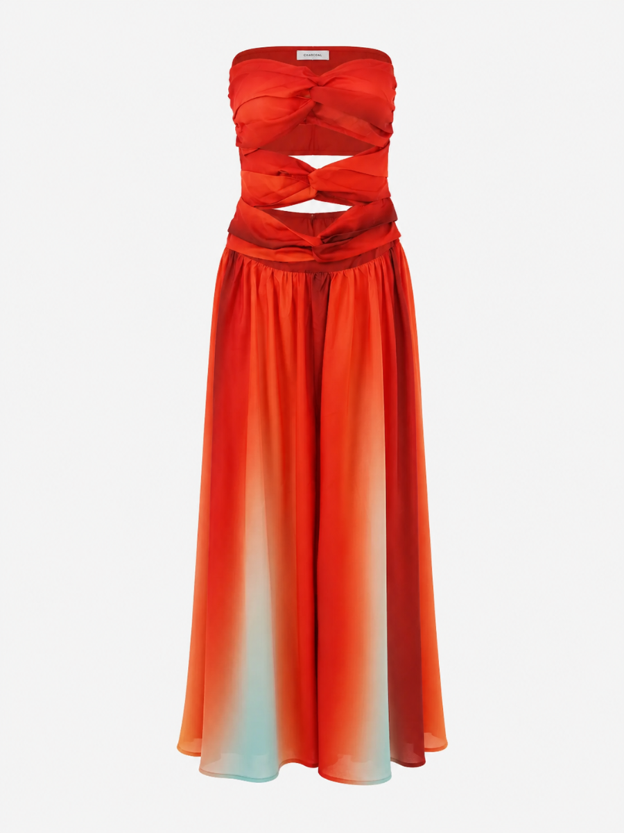 Seamless Pleated Sleeveless High Waisted Dress